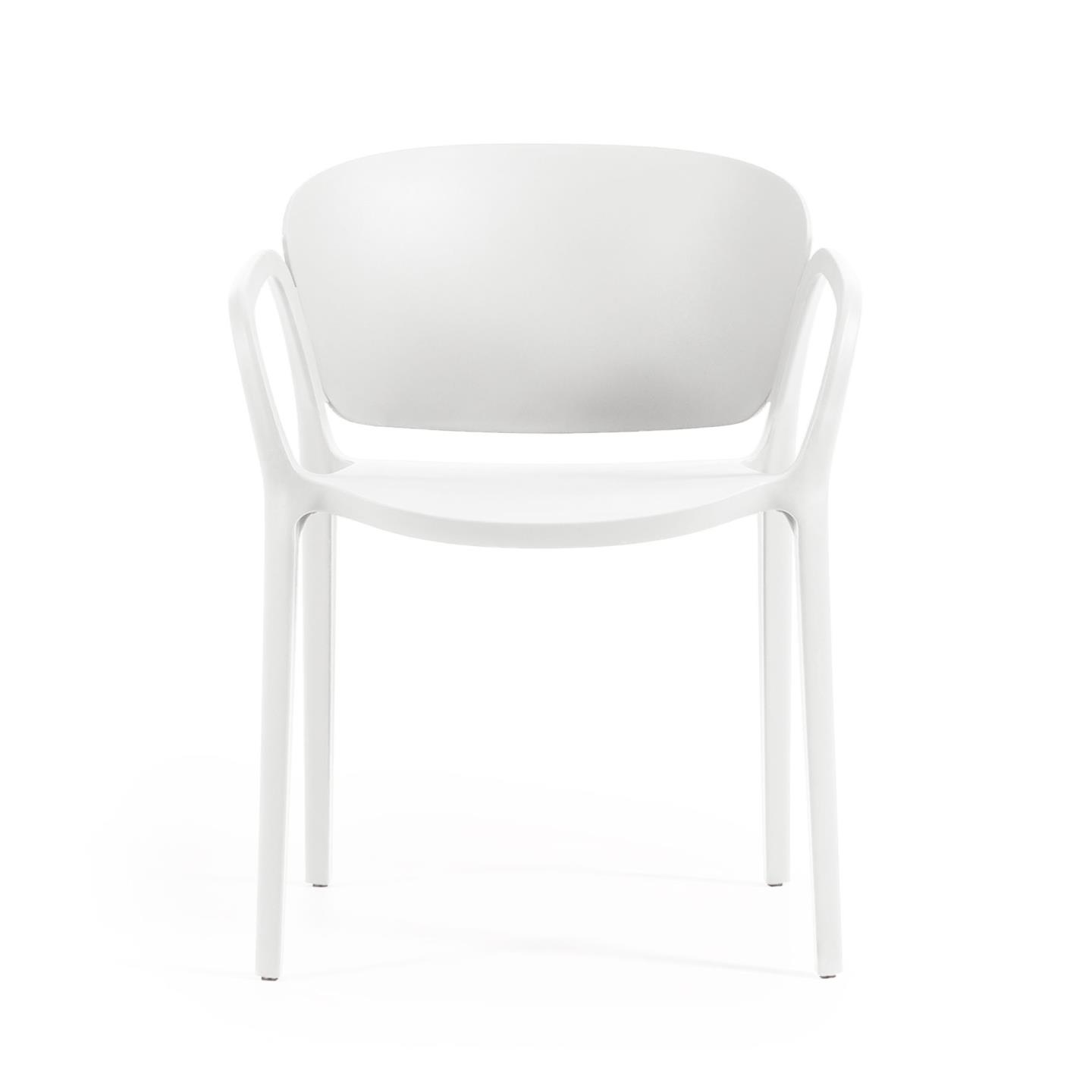 Ania stackable white garden chair