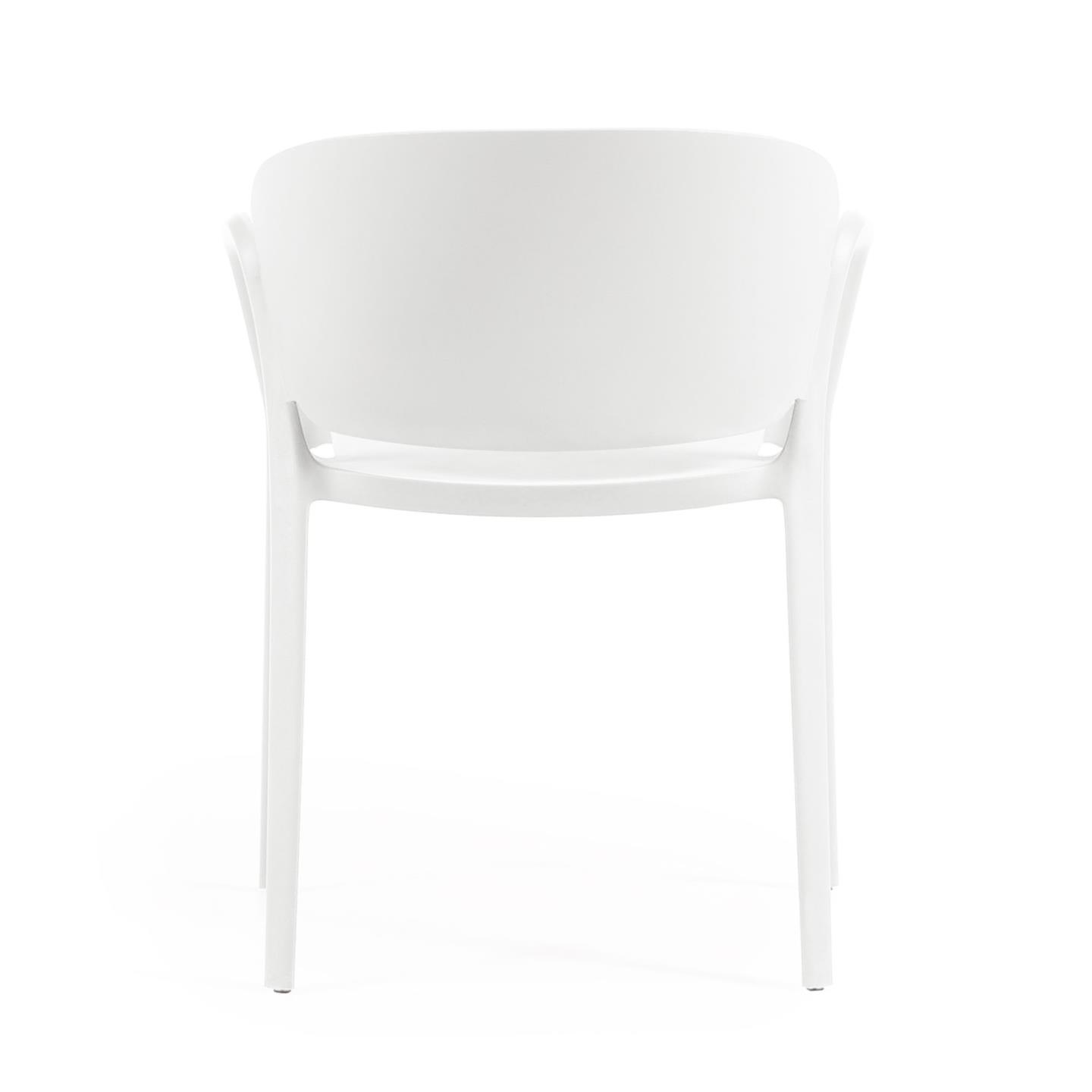 Ania stackable white garden chair