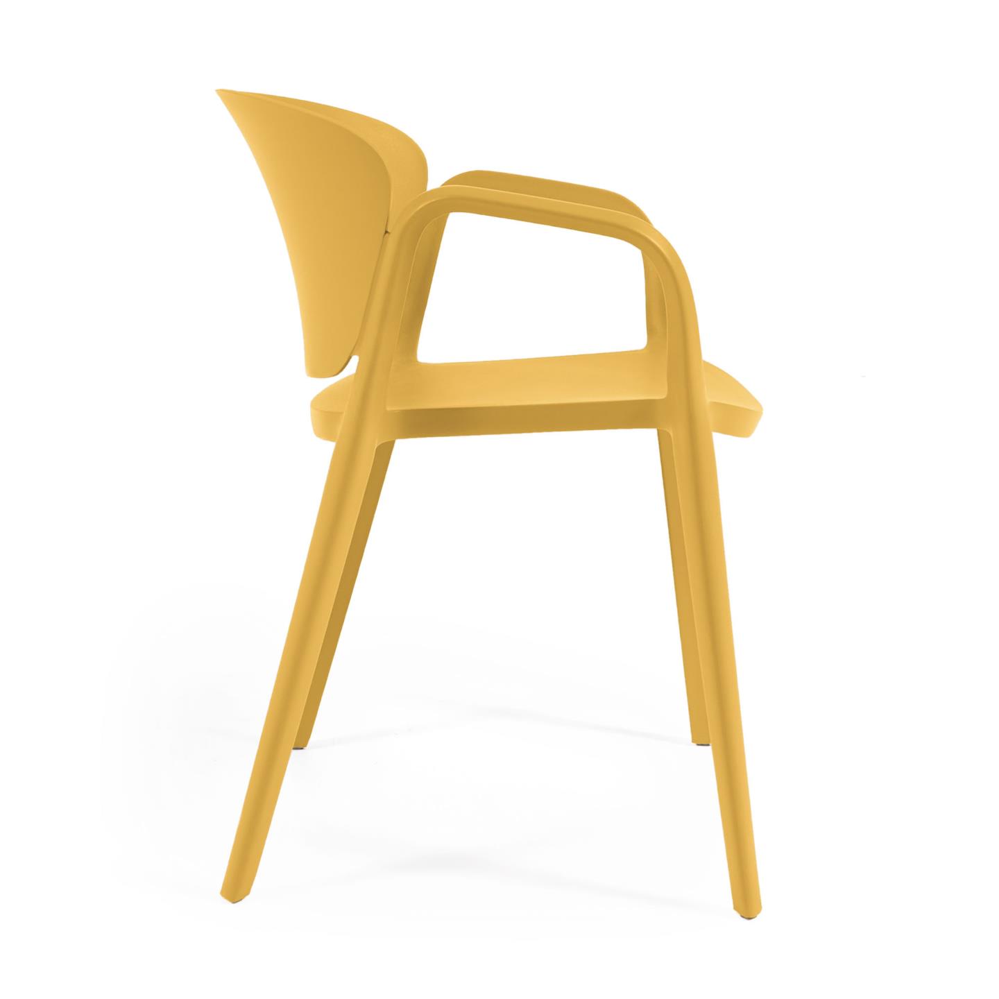 Ania stackable yellow garden chair