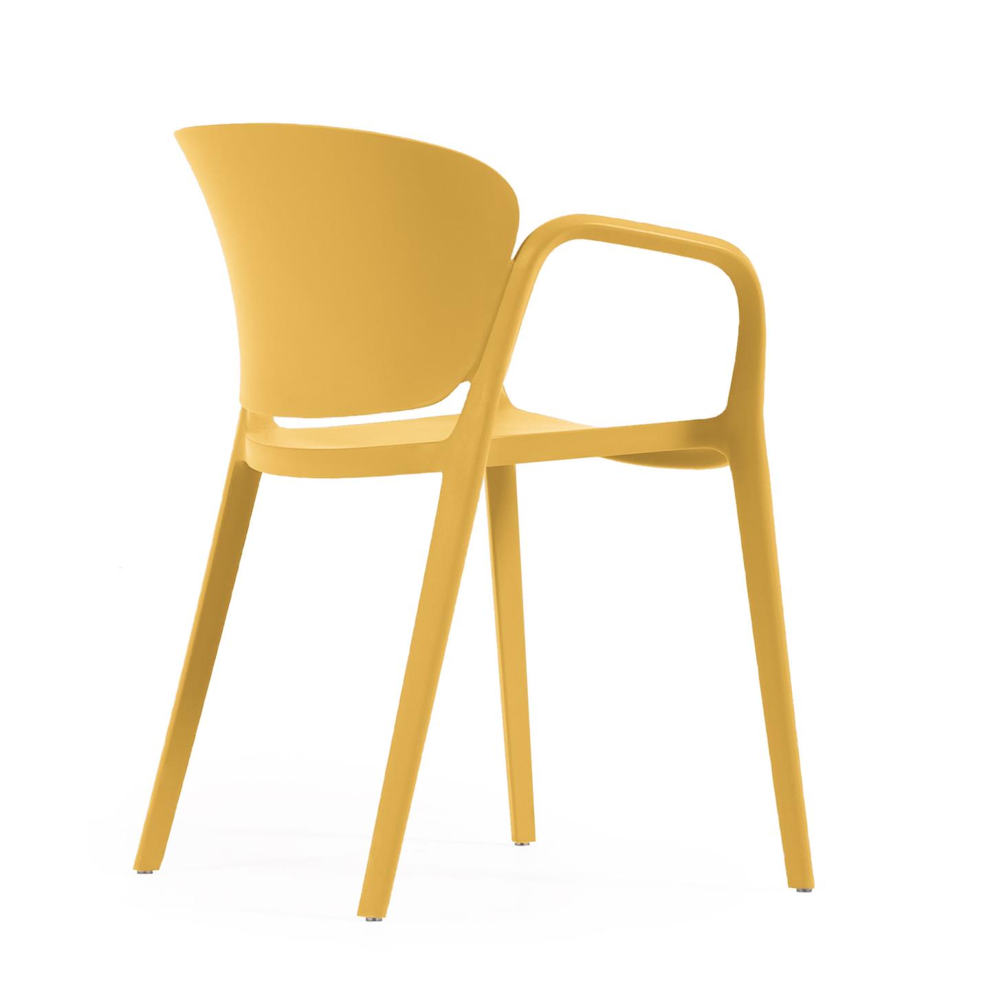 Ania stackable yellow garden chair
