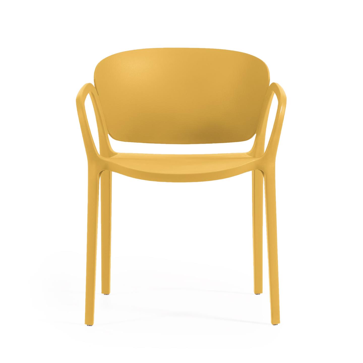 Ania stackable yellow garden chair