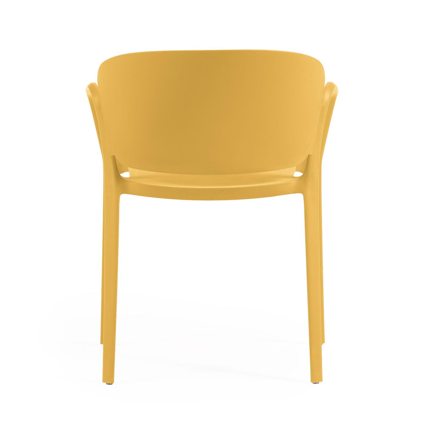 Ania stackable yellow garden chair
