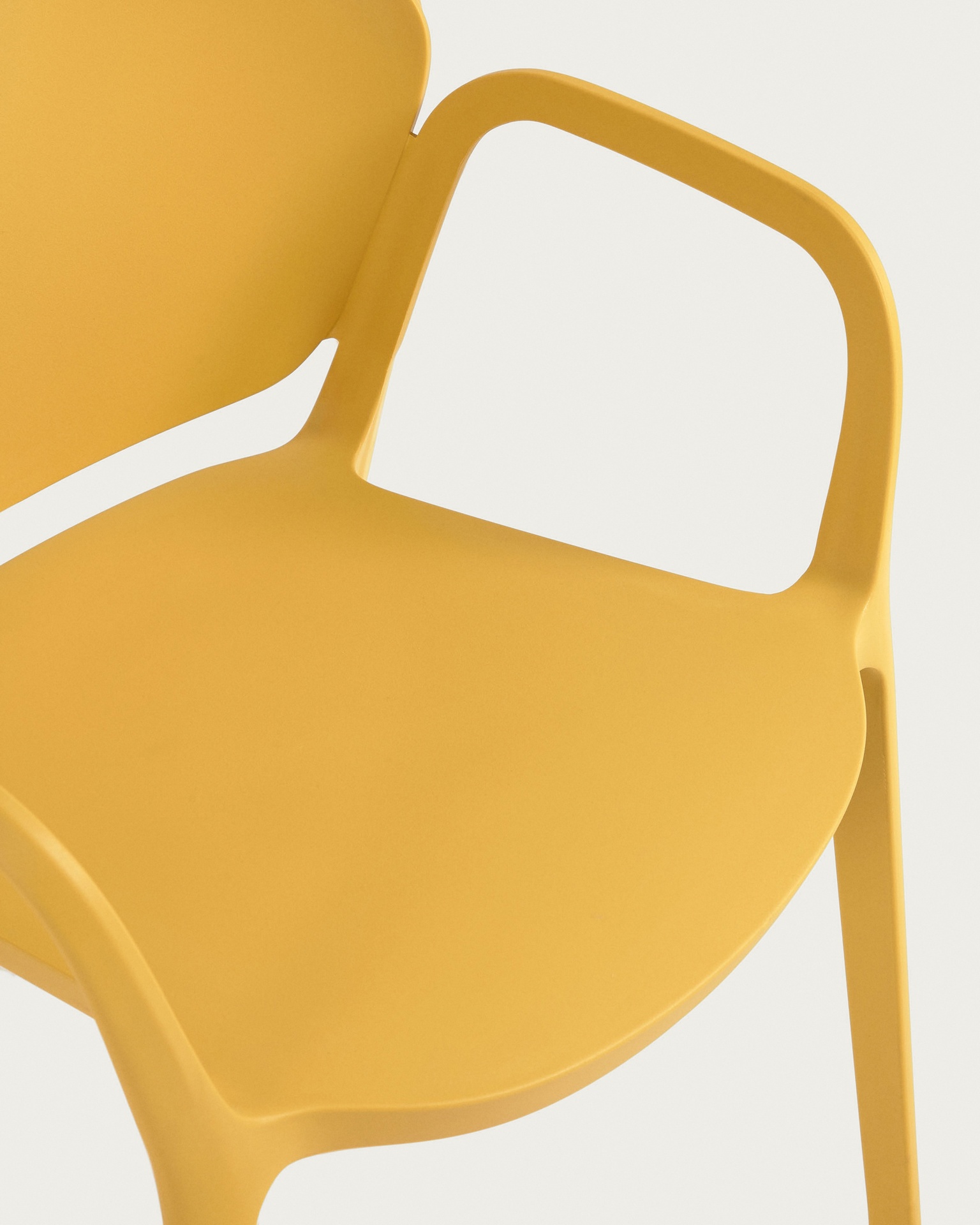 Ania stackable yellow garden chair