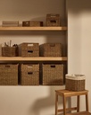 Tossa natural fiber folding box, 32 x 33 cm