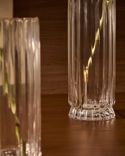 Neblan transparent glass vase, 25.5 cm