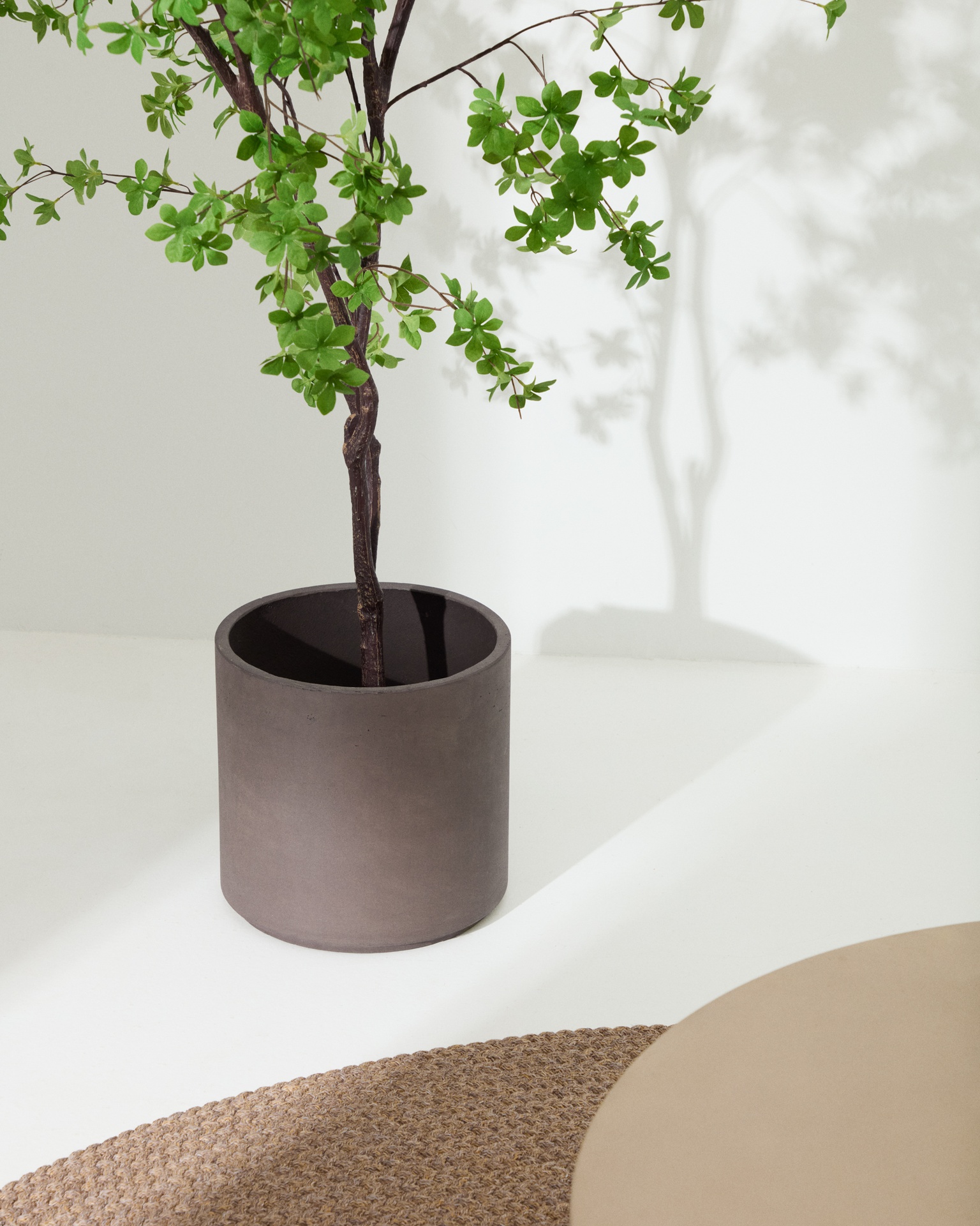 Enkianthus artificial tree with black pot 214 cm