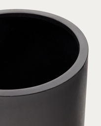 Aiguablava plant pot in black cement, Ø 52 cm