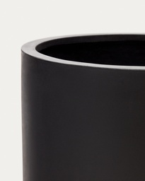 Aiguablava plant pot in black cement, Ø 52 cm