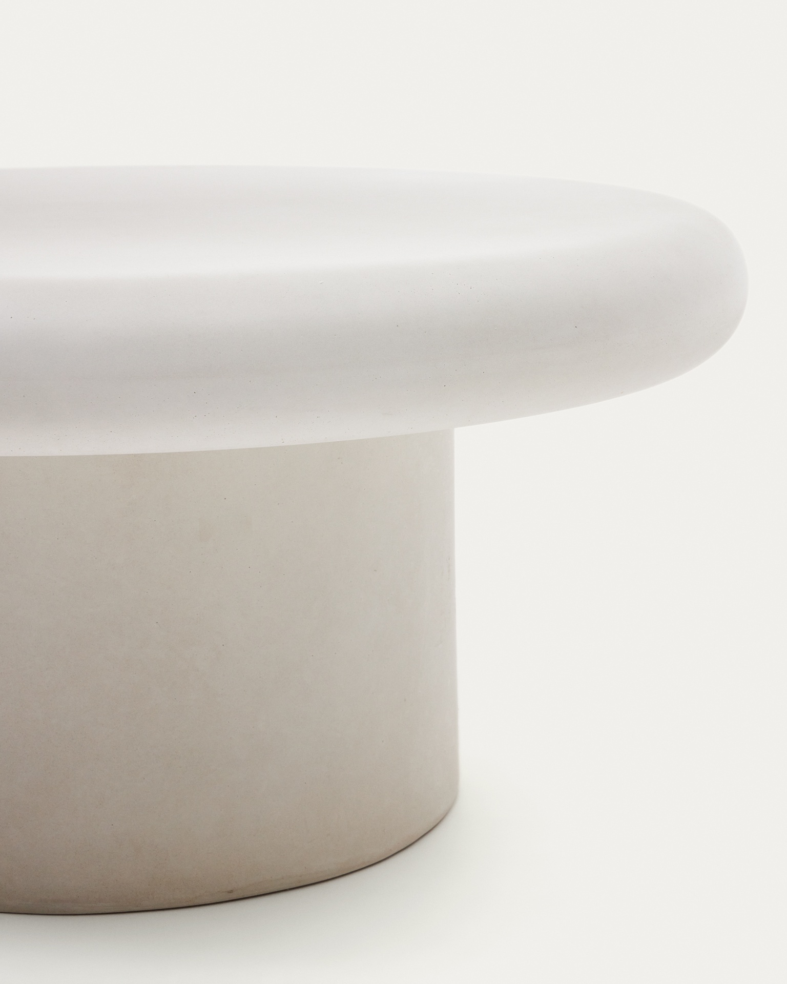 Addaia Round White Cement Coffee Table Ø90 cm