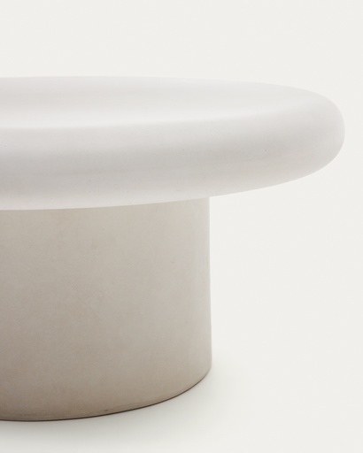 Addaia Round White Cement Coffee Table Ø90 cm