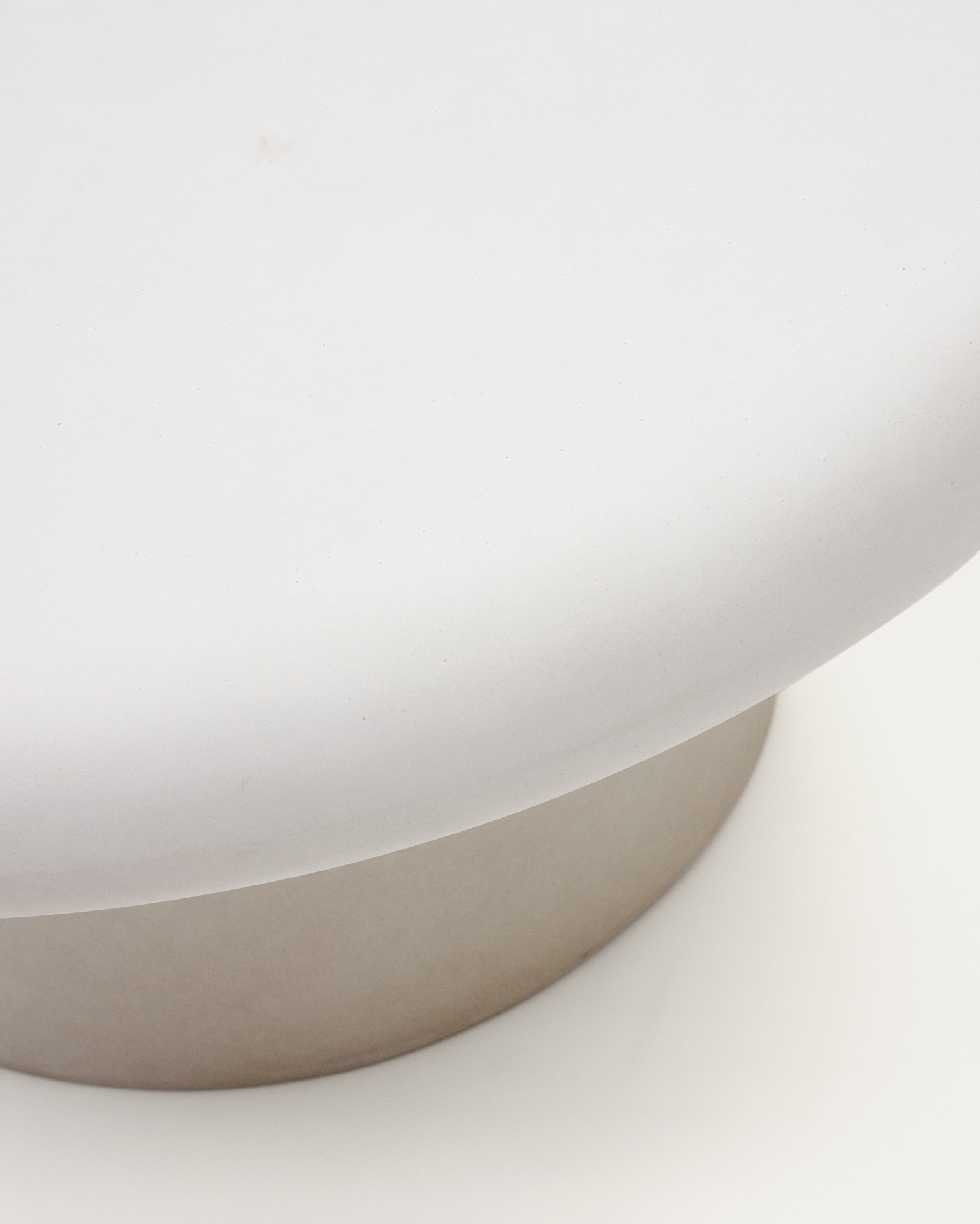 Addaia Round White Cement Coffee Table Ø90 cm