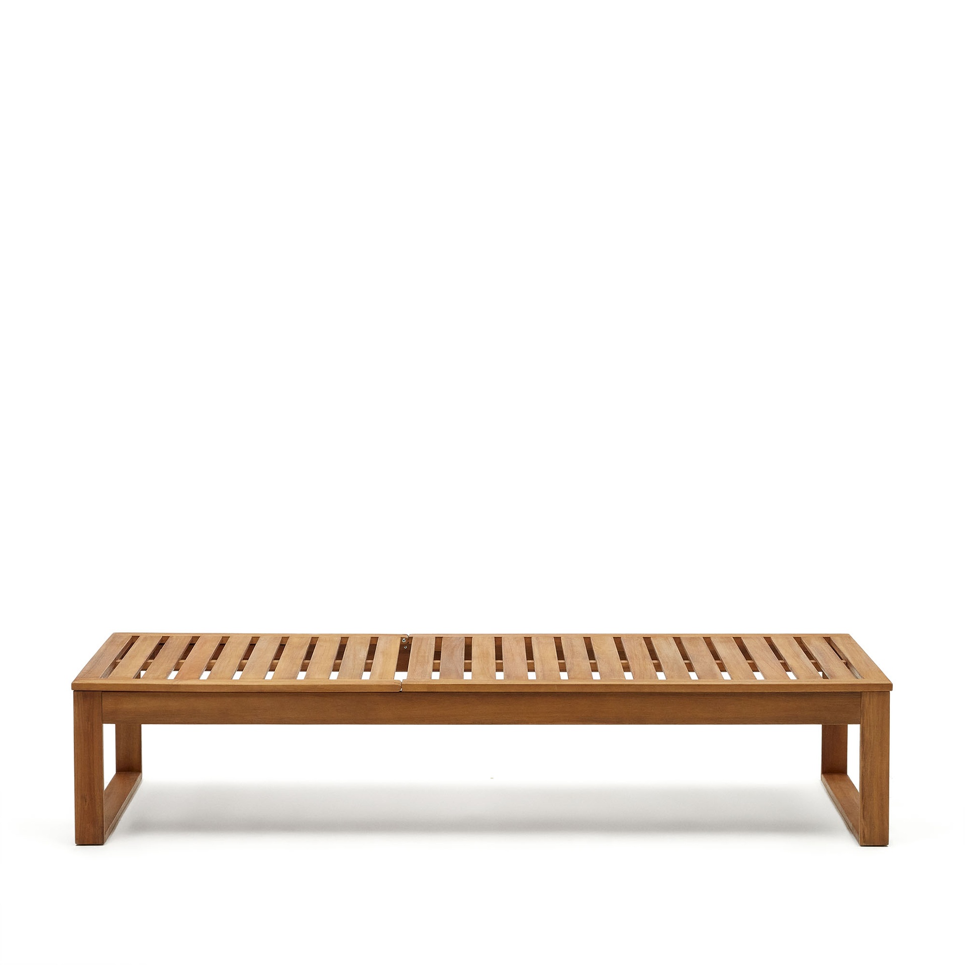 Sulamita outdoor sun lounger made from solid acacia wood FSC 100%