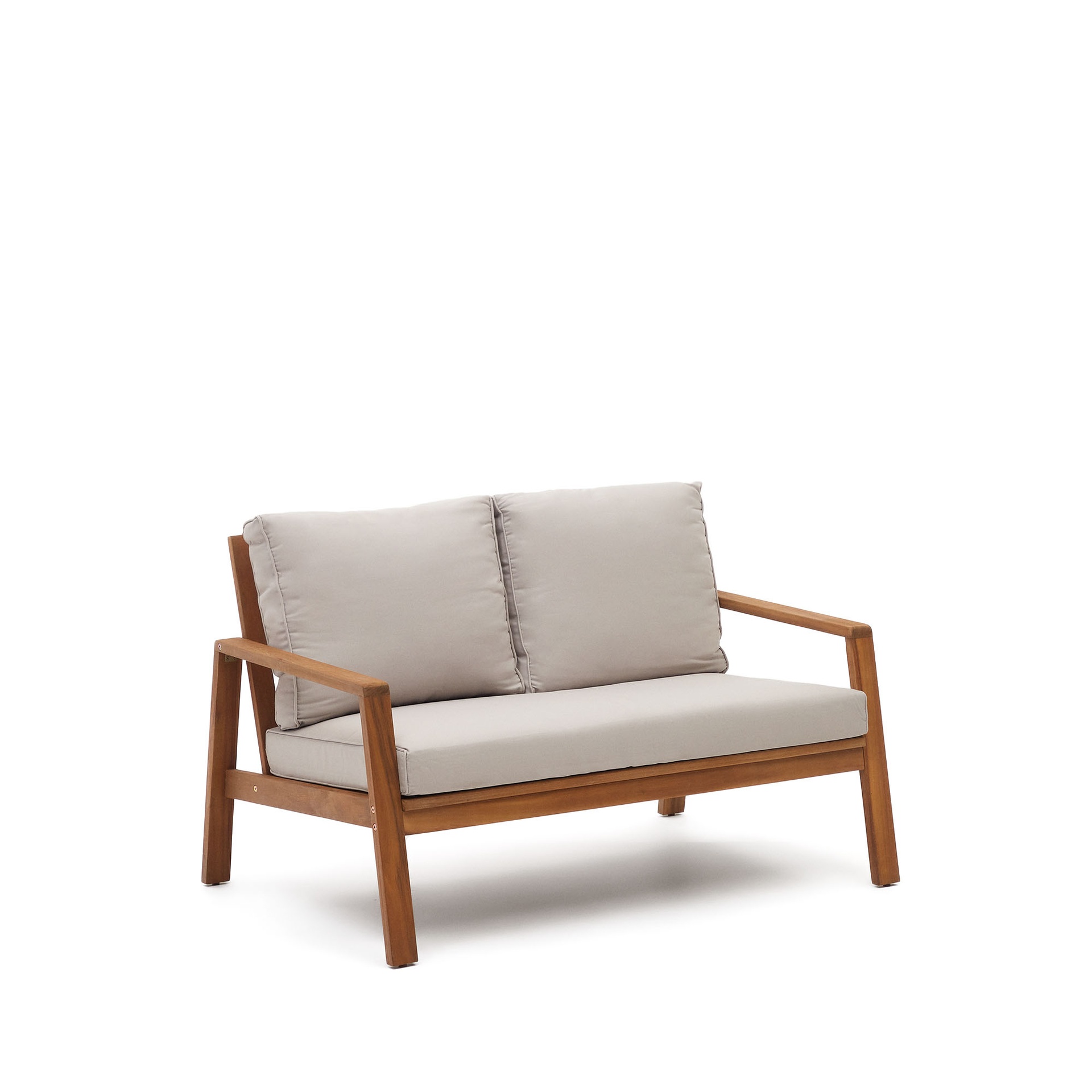 Frares set, 2 seater sofa, 2 armchairs & coffee table, made from solid acacia wood