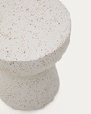 Pada white terrazzo side table, Ø 40 cm