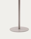 Aldet outdoor solar table lamp in grey rope cord