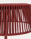 Aldet outdoor solar floor lamp in terracotta rope cord Ø46cm
