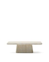 Kave Home Drasi Outdoor Couchtisch (Sehr gut, Beige, 140x40x70)