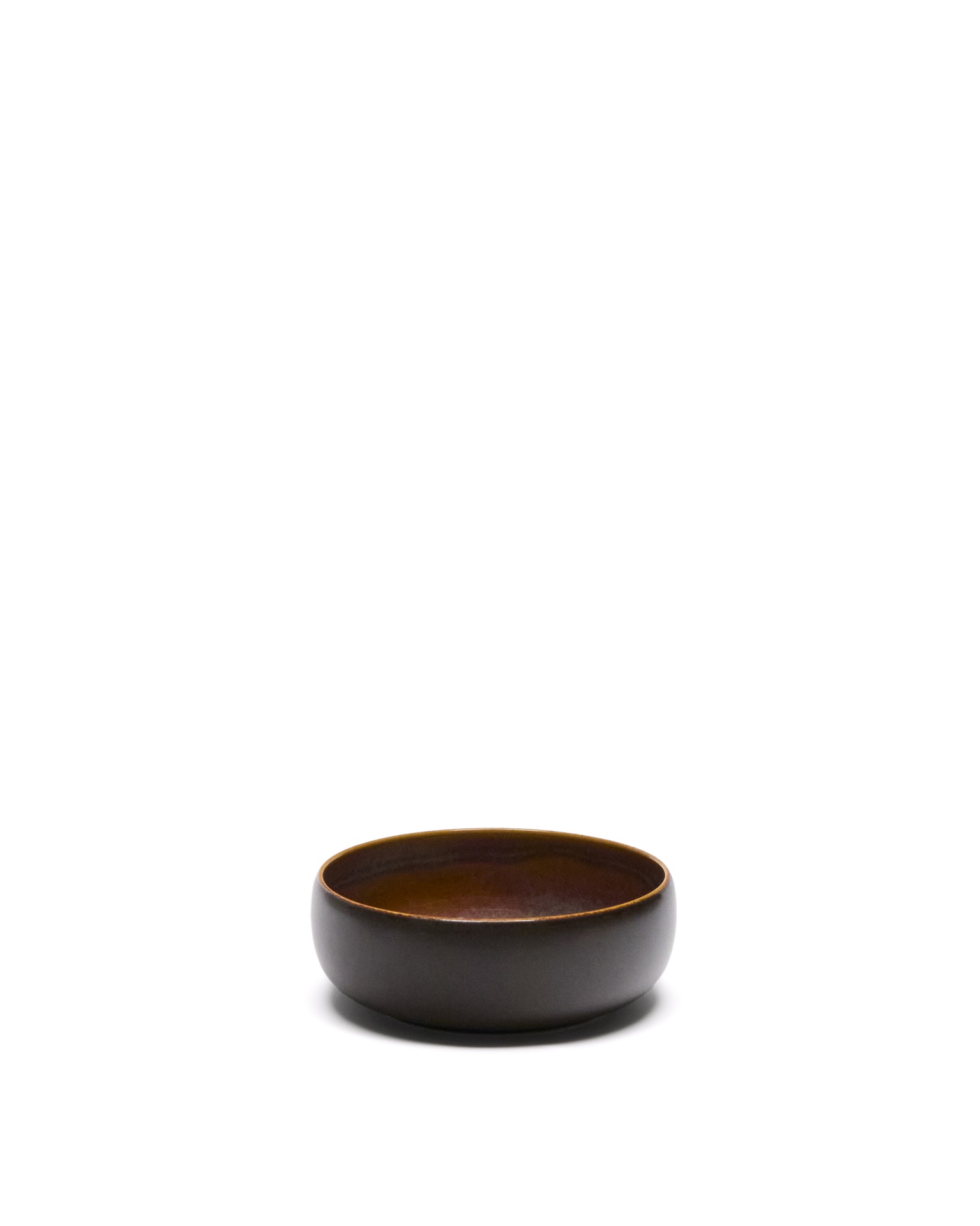 Uilo ceramic bowl set of 2 (Brown, New)