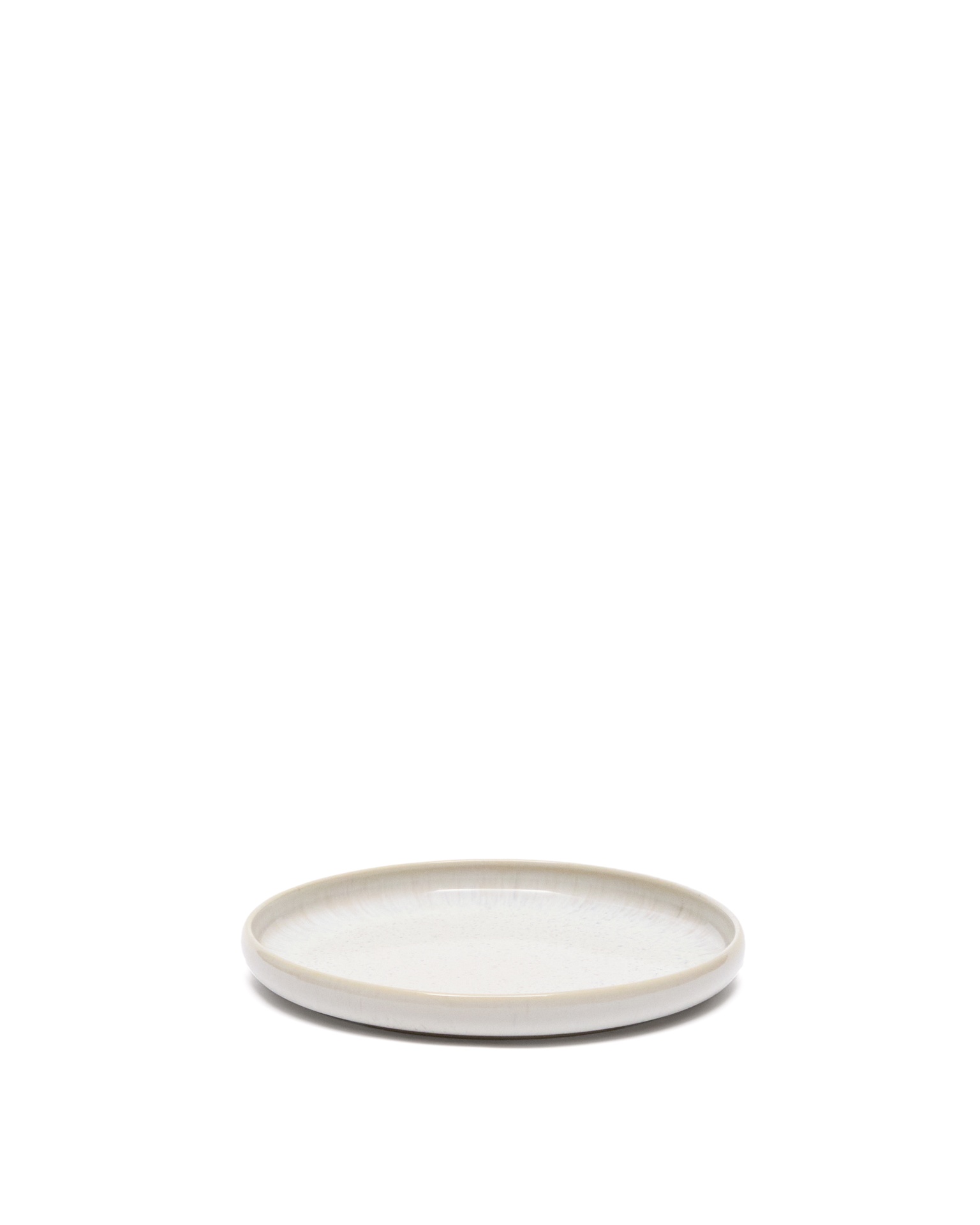 Kave Home Uilo Keramik-Dessertteller 2er Set (Weiss, Neu)