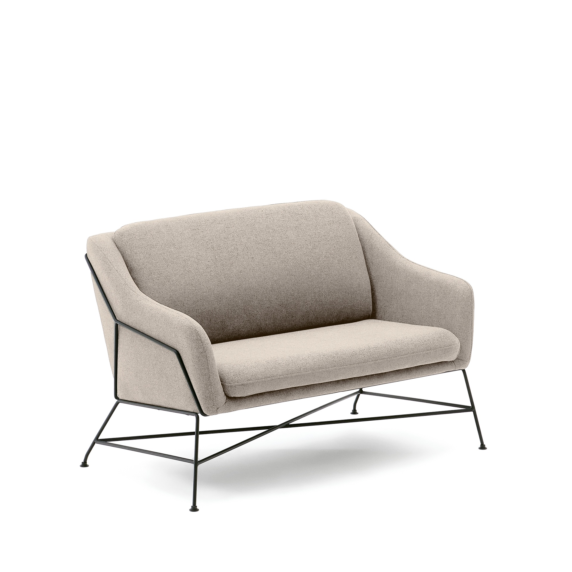 Kave Home Brida 2-Sitzer Sofa (Beige, Neu)