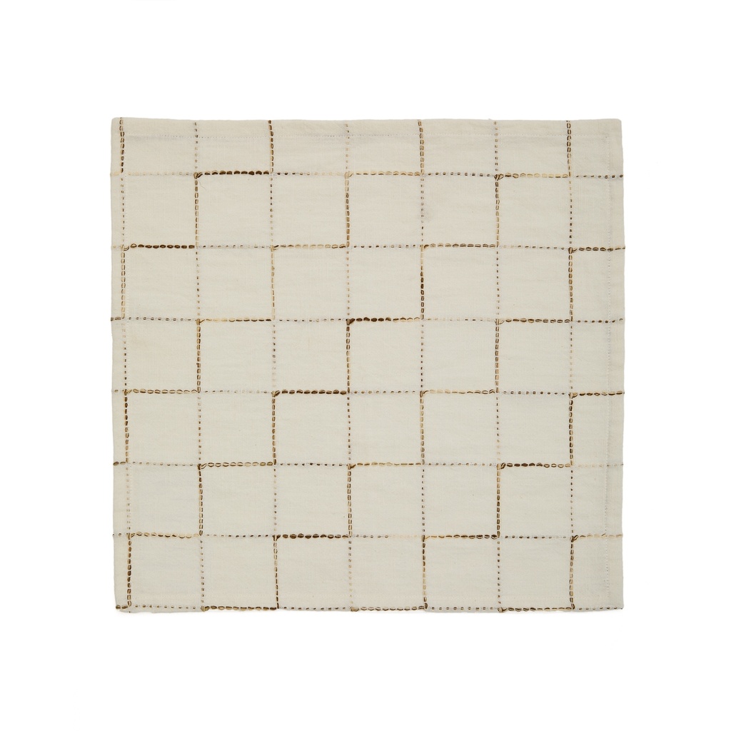Kave Home Set di 2 tovaglioli Ersen 100% cotone (Ecrù, Nuovo)