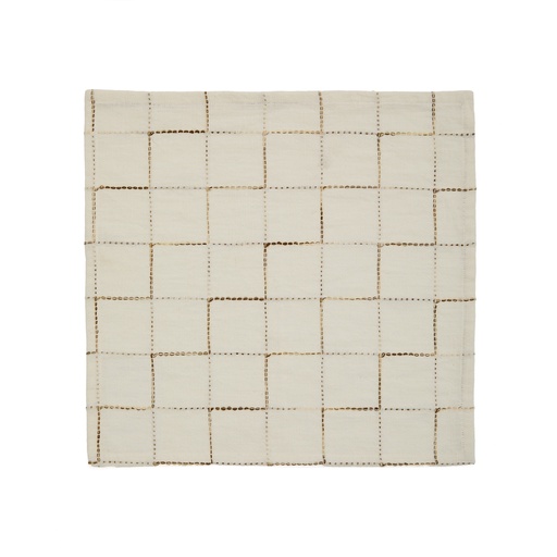 Ersen Set aus 2 Servietten 100% Baumwolle (Ecru, Neu)