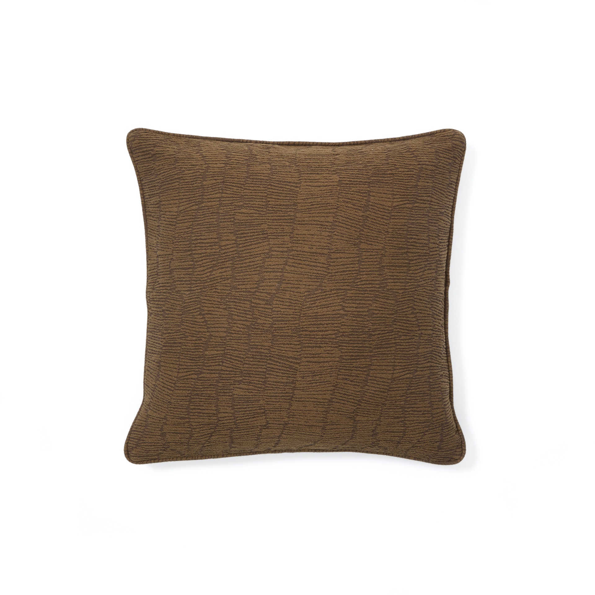 Labid cushion cover jacquard 100% cotton (Mustard, New)