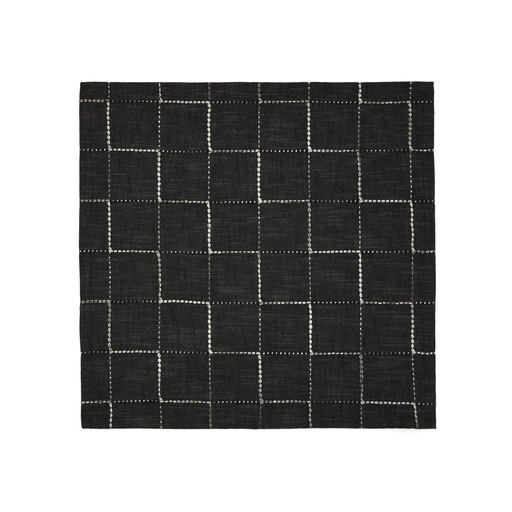 Ersen Set aus 2 Servietten 100% Baumwolle (Grau, Neu)