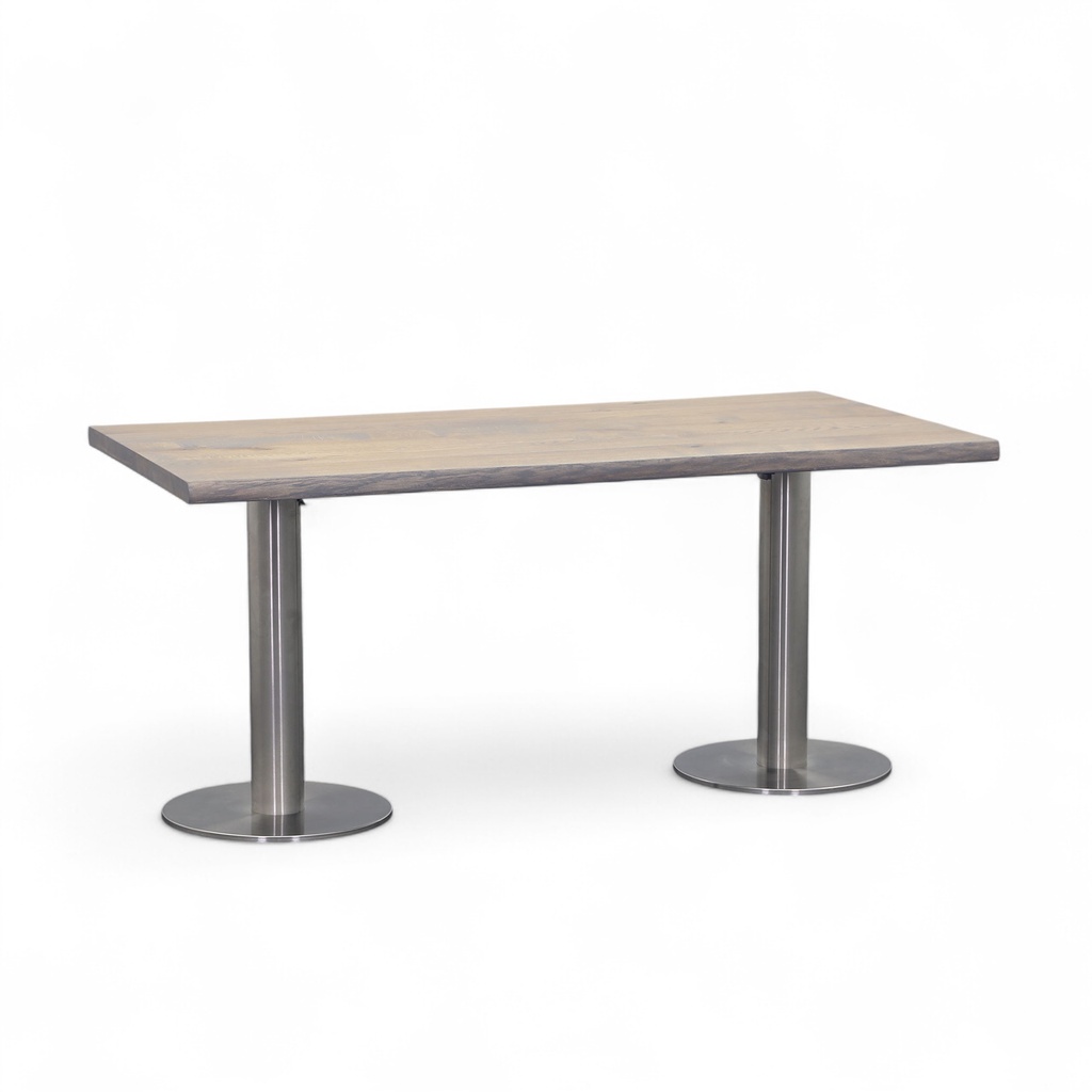 Konferenztisch (Gut, 160x80, Eiche dunkel)