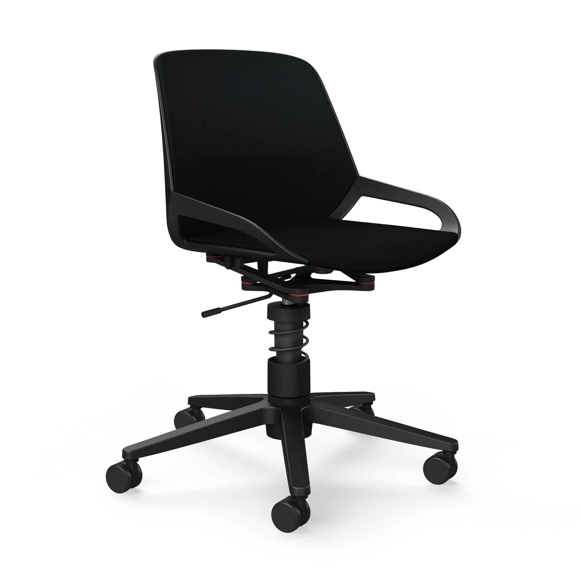 Image of Bürostuhl Aeris Numo Task ohne Armlehnen, Schwarz/Schwarz, Neu, Ergonomischer Stuhl - ideal für flexibles Arbeiten