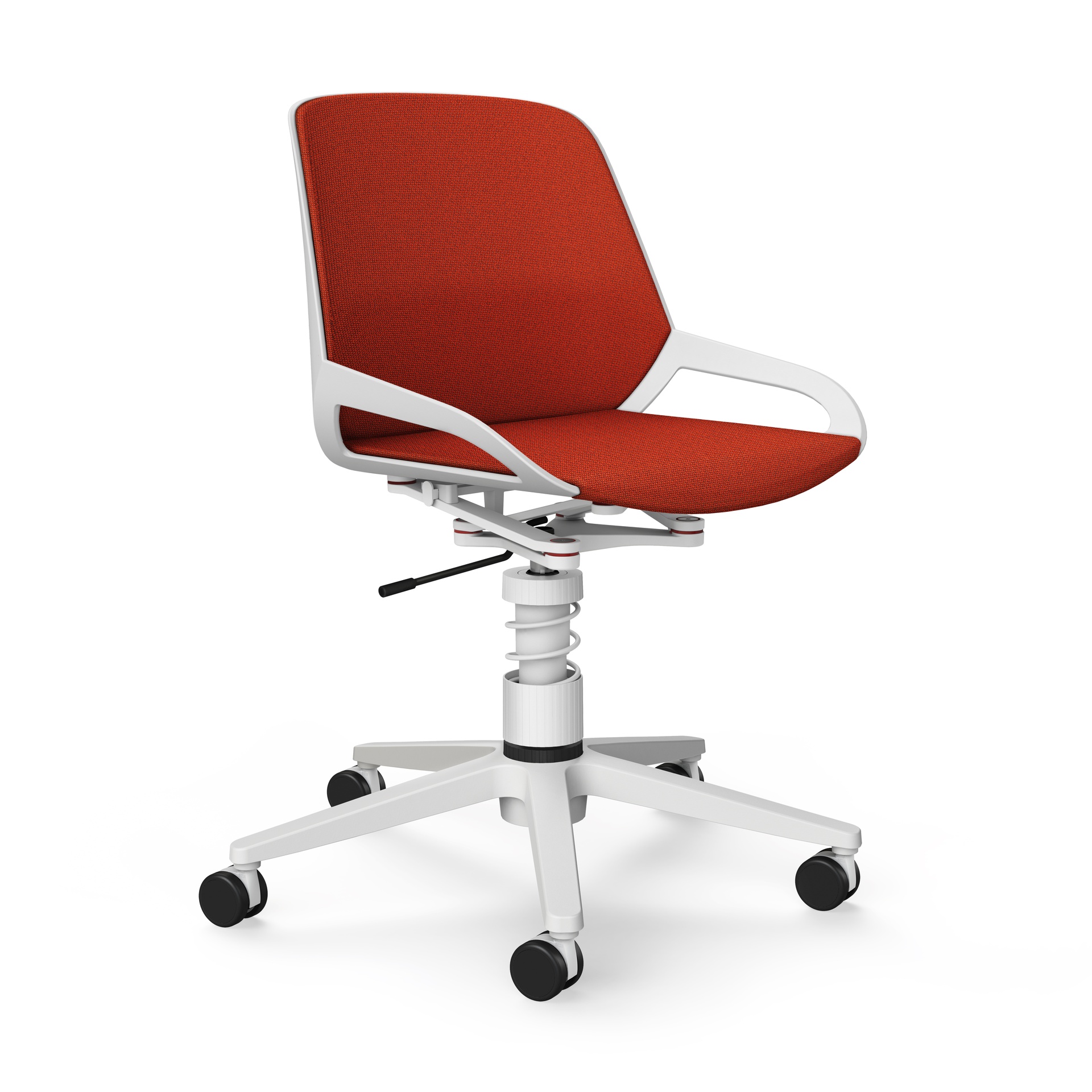 Bürostuhl Aeris Numo Task (Orange, Weiss)