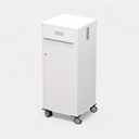 Mobile office organizer white refurbished with key