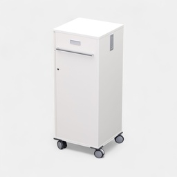 Mobiler Büroorganizer weiss refurbished mit Schlüssel