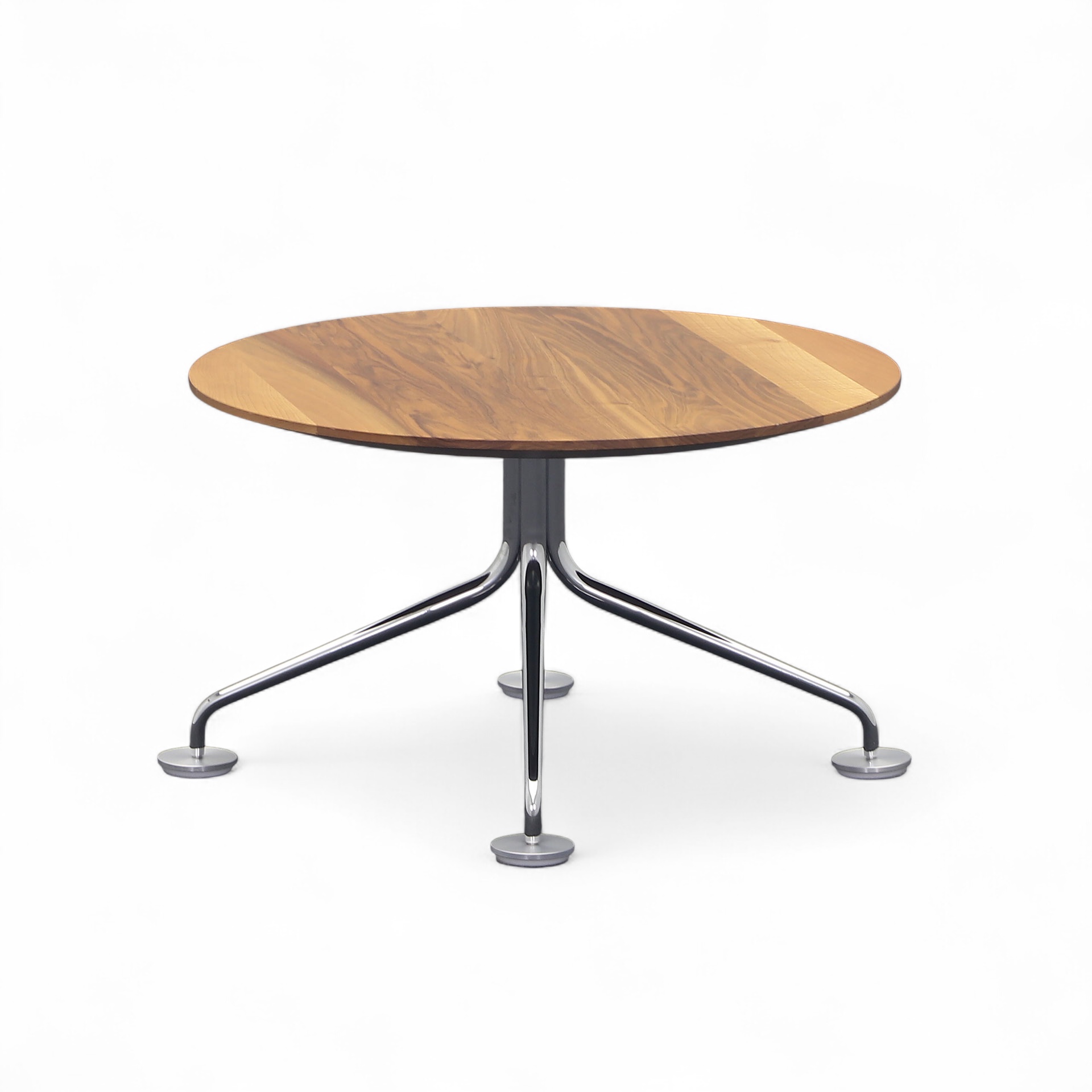 Round walnut coffee table (Normal used)