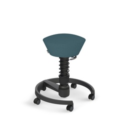 Sgabello da ufficio Aeris Swopper (Blu, Nuovo, Nero, Rotella per pavimenti duri)