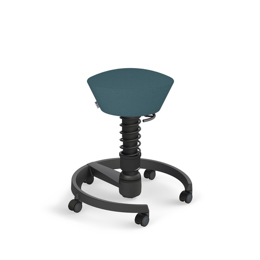 Sgabello da ufficio Aeris Swopper (Blu, Nuovo, Nero, Rotella per pavimenti duri)