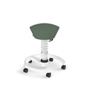 Aeris Swopper office stool (Light green, White, Hard floor castors)