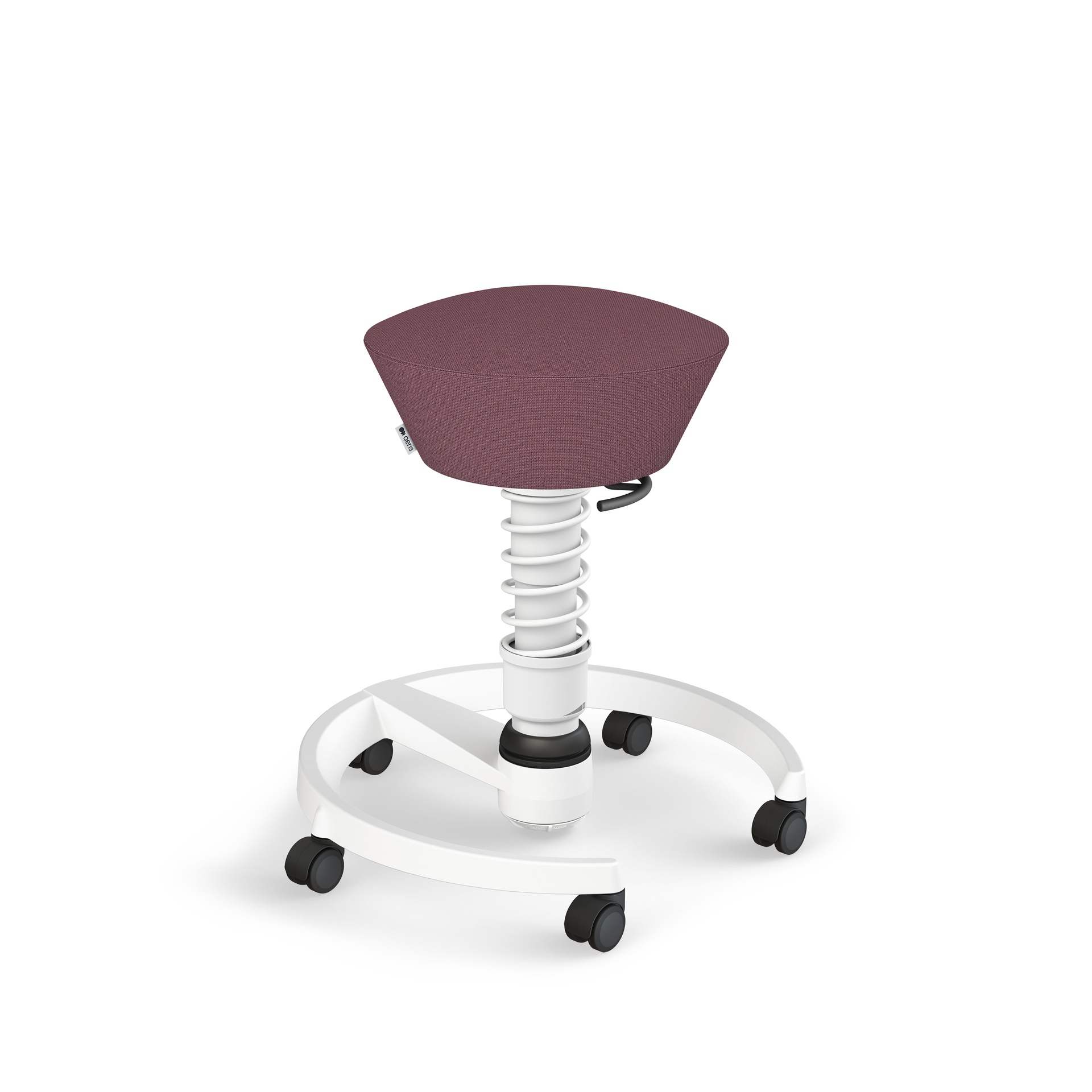 Image of Bürohocker Aeris Swopper Hellviolett/Weiss, Hartbodenrollen, Dynamisches Sitzen - optimal für gesundes Sitzen