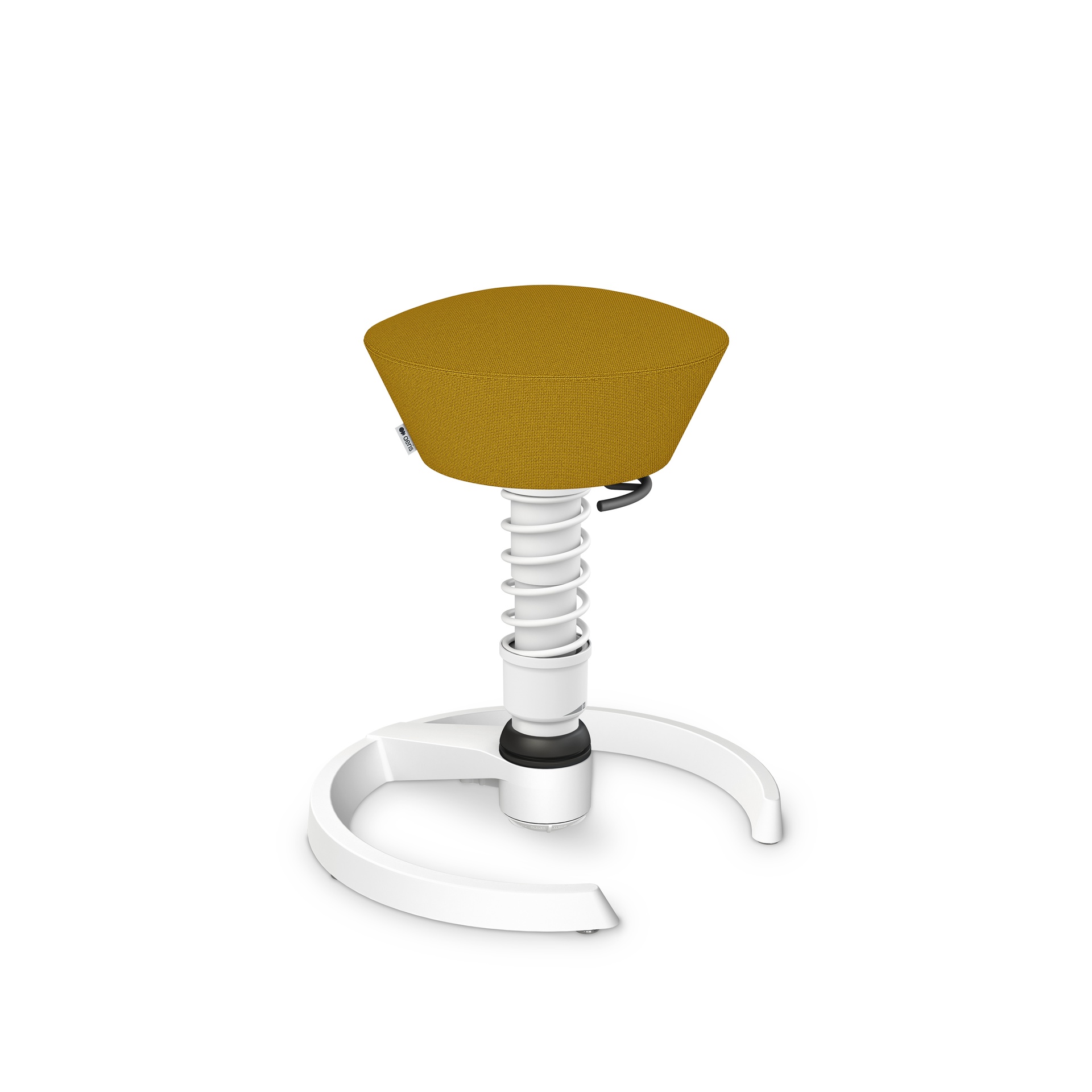 Image of Bürohocker Aeris Swopper Gelb/Weiss, Kunststoffgleiter, Dynamisches Sitzen - optimal für gesundes Sitzen