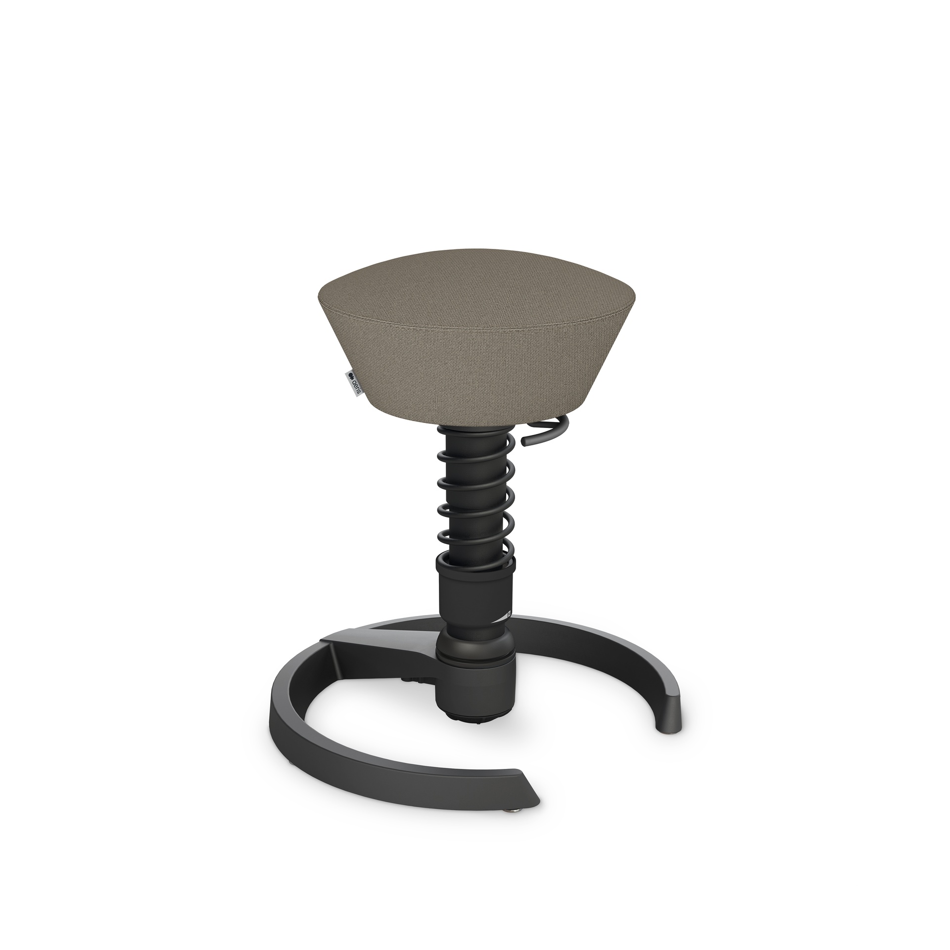 Image of Bürohocker Aeris Swopper Beige/Schwarz, Kunststoffgleiter, Dynamisches Sitzen - optimal für gesundes Sitzen