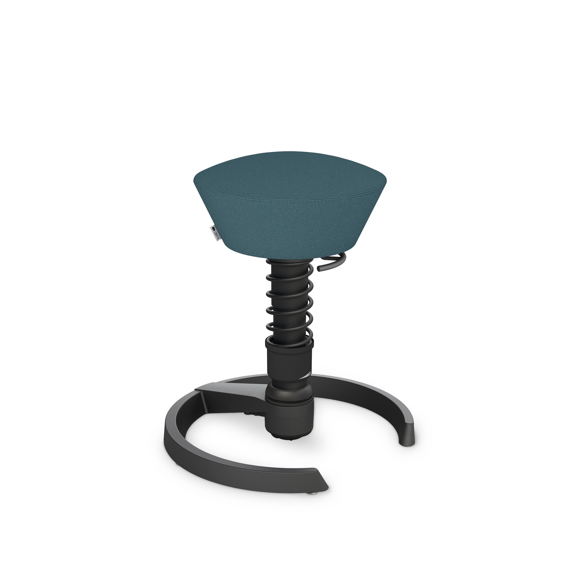Image of Bürohocker Aeris Swopper Blau/Schwarz, Kunststoffgleiter, Dynamisches Sitzen - optimal für gesundes Sitzen