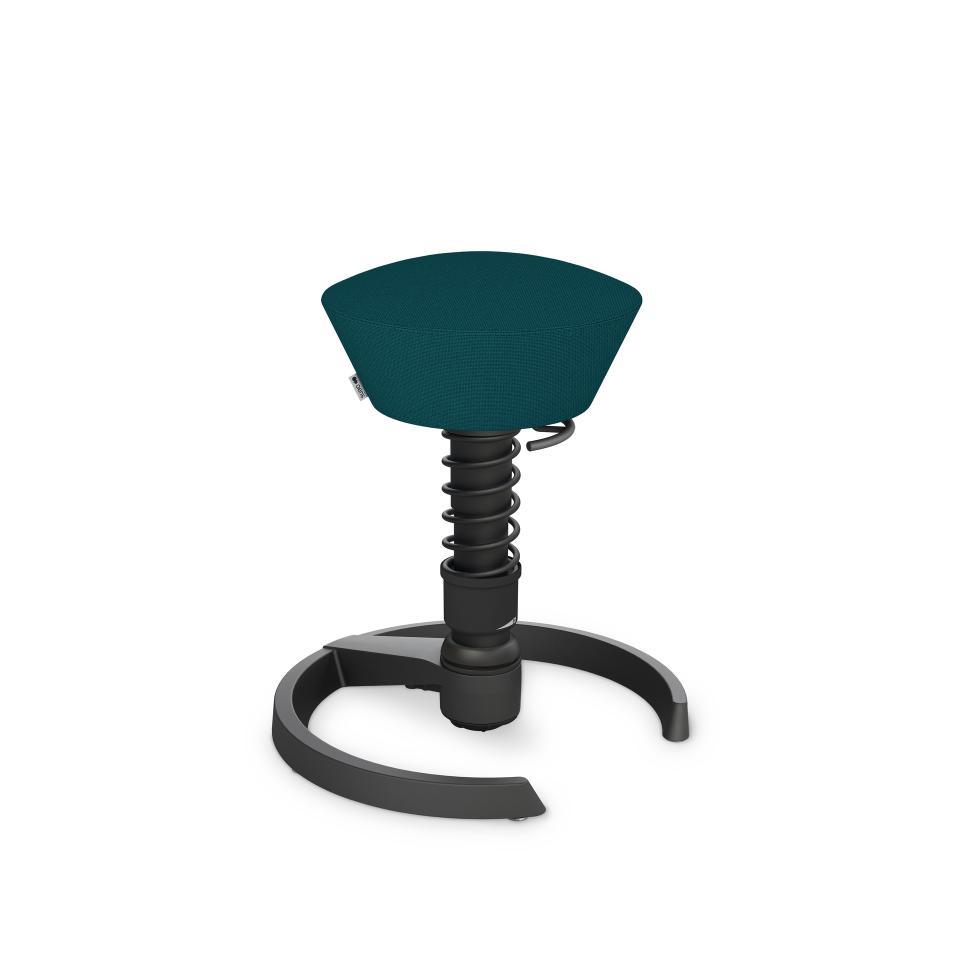 Aeris Swopper office stool (Petrol, Black, Plastic glides)