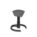 Tabouret de bureau Aeris Swopper (Gris, Nouveau, Noir, Patins en plastique)
