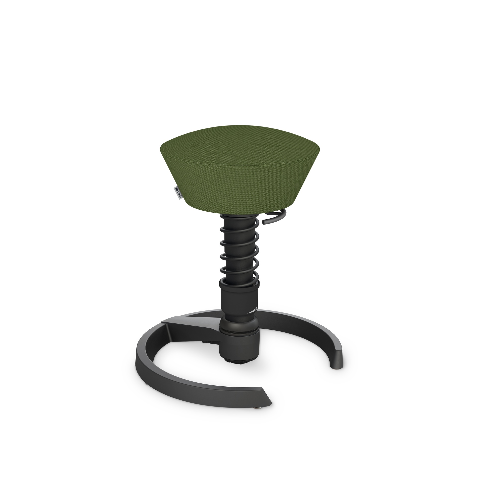 Image of Bürohocker Aeris Swopper Grün/Schwarz, Kunststoffgleiter, Dynamisches Sitzen - optimal für gesundes Sitzen
