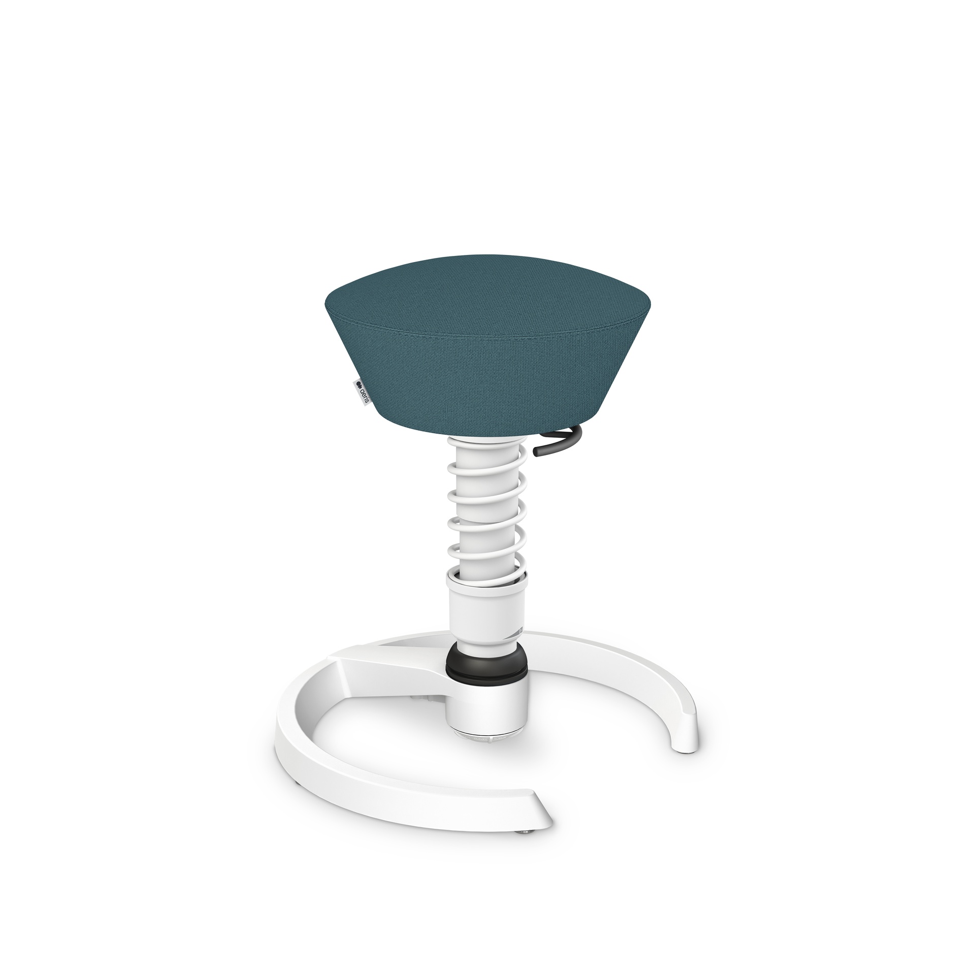 Bürohocker Aeris Swopper (Blau, Weiss, Kunststoffgleiter)