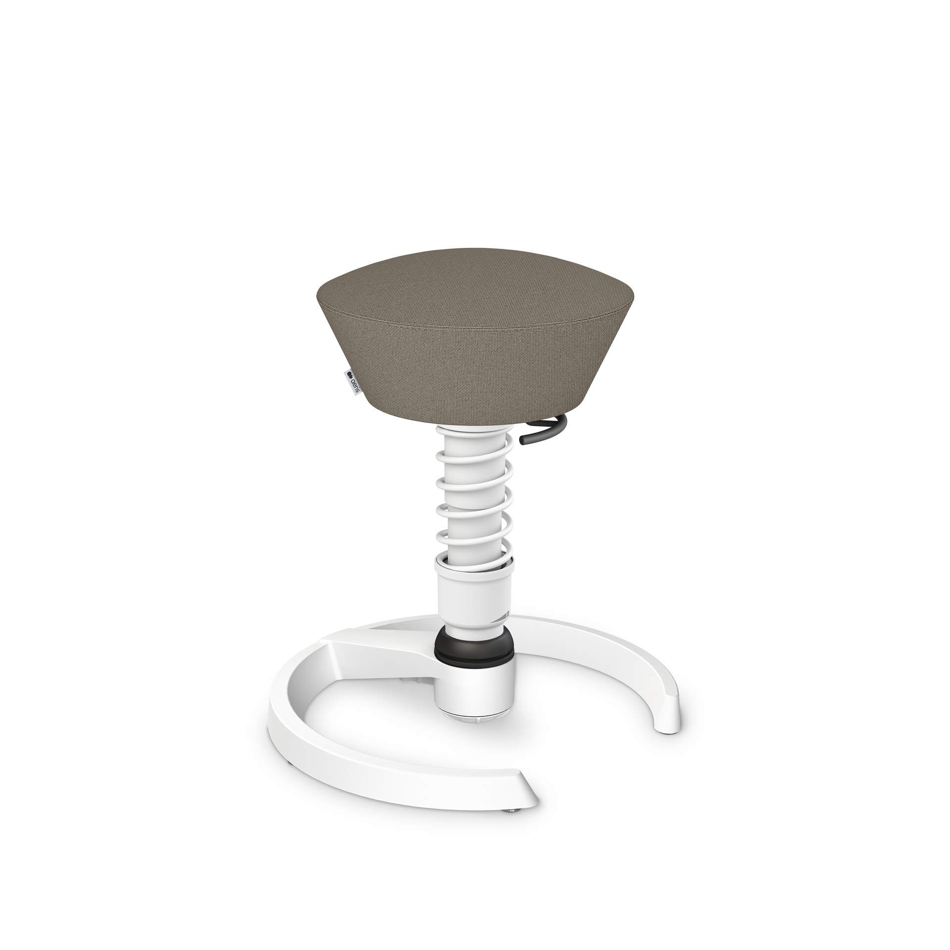 Bürohocker Aeris Swopper (Beige, Weiss, Kunststoffgleiter)