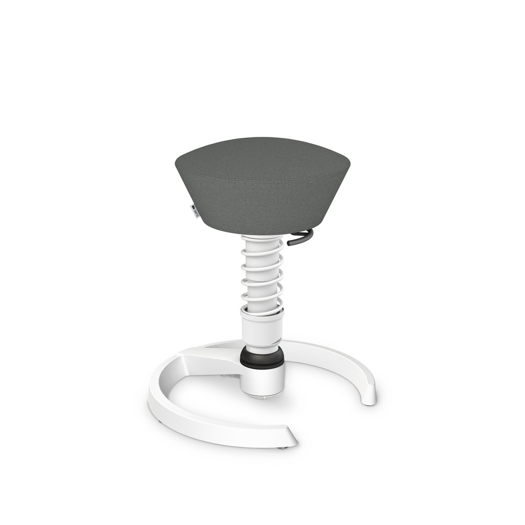 Bürohocker Aeris Swopper (Grau, Neu, Weiss, Kunststoffgleiter)