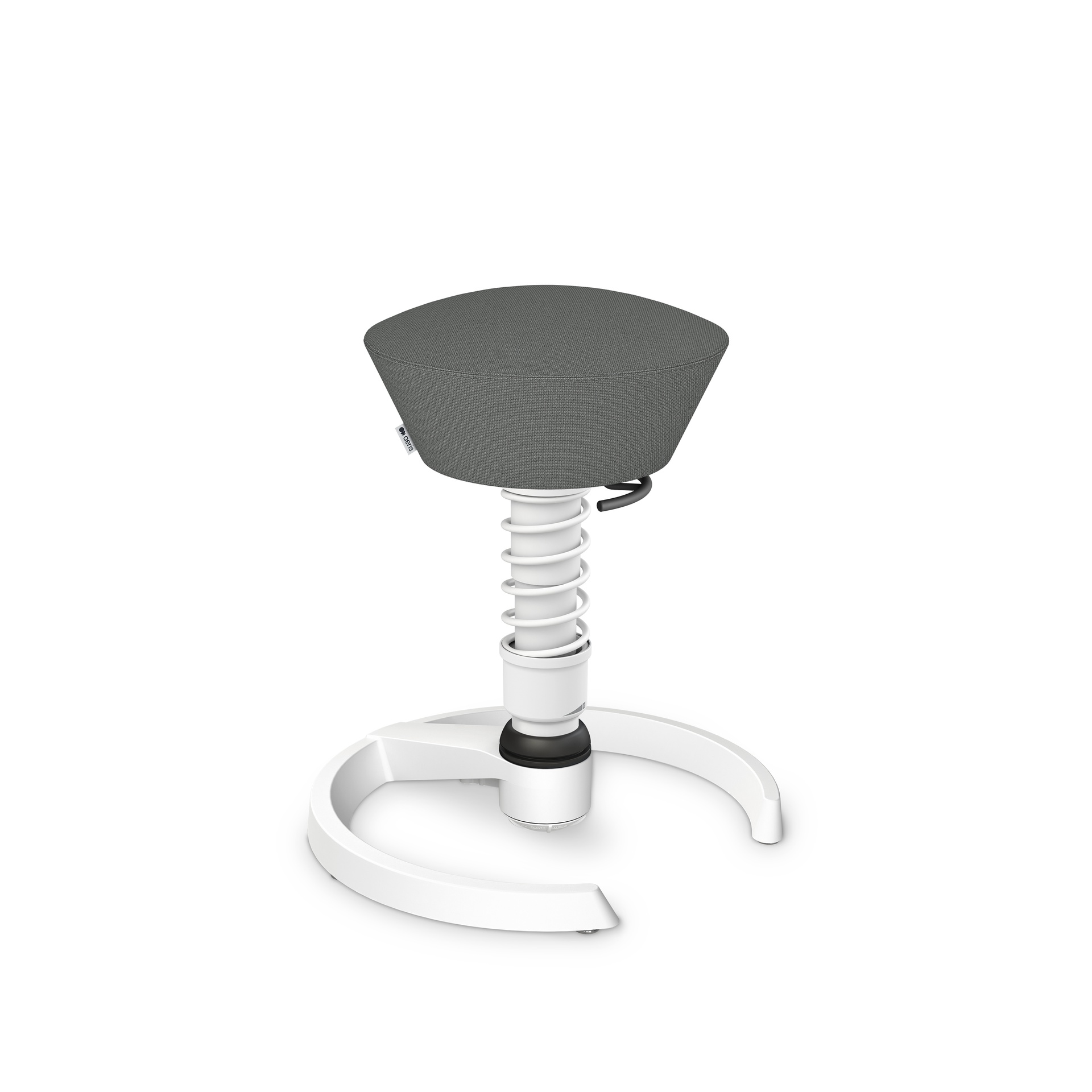 Bürohocker Aeris Swopper (Grau, Weiss, Kunststoffgleiter)