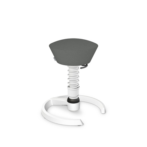 Bürohocker Aeris Swopper (Grau, Neu, Weiss, Kunststoffgleiter)