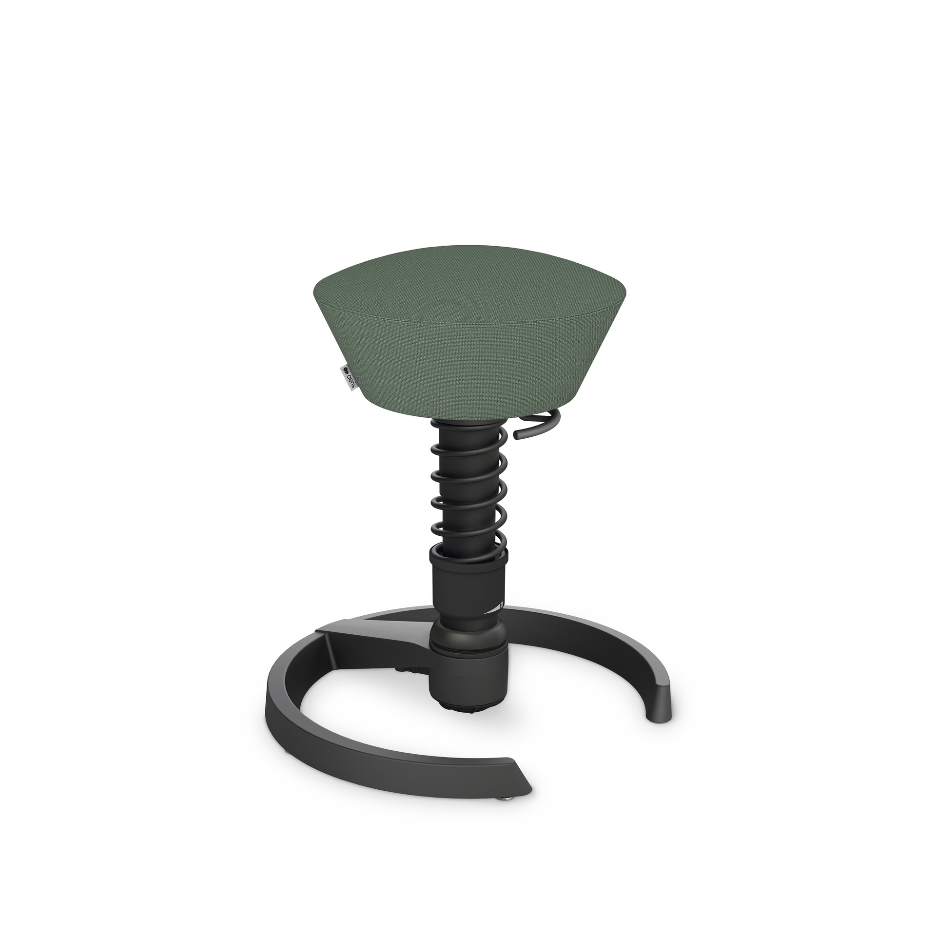 Tabouret de bureau Aeris Swopper (Vert clair, Noir, Patins en plastique)